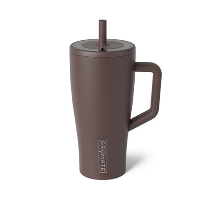 BrüMate Era 30 oz Tumbler with Handle & Straw | 100% Leakproof Insulated Water Bottle Tumbler with Lid & Flexible SoftSip Straw | Made of Stainless Steel | Cup Holder Friendly | 30oz (Java)