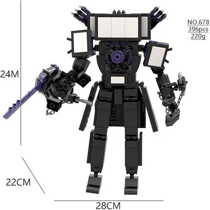 Toilet Blocks Toys TV Man Building Blocks ToysConstruction Playset Blocks Action Figure Building Blocks for Adults Kids 396 PCS