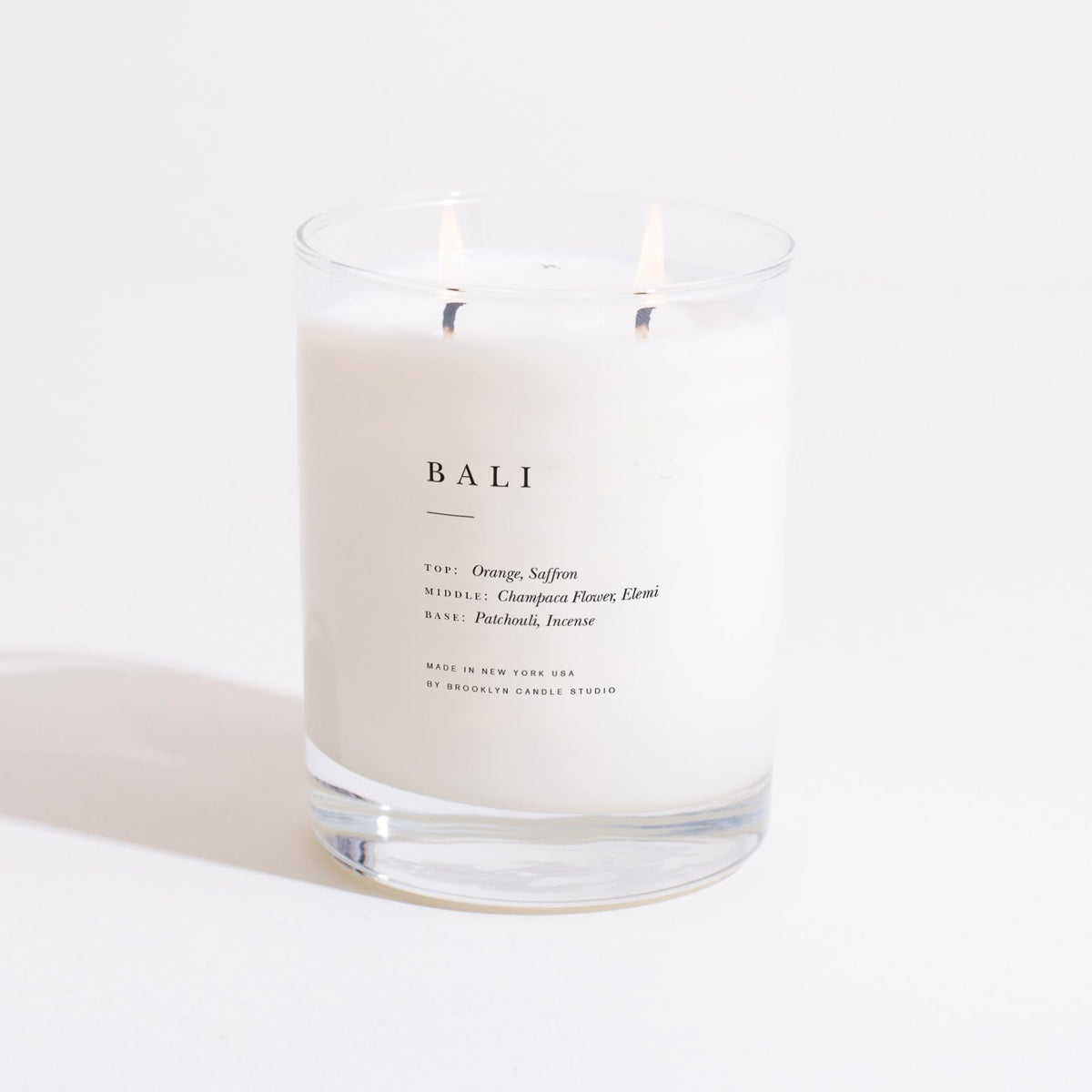 Brooklyn Candle Studio Bali Classic 2 Wick Candle - Luxury Scented Candle, Vegan Soy Wax, Hand Poured in The USA, 70 Hour Slow Burn Time - 13oz