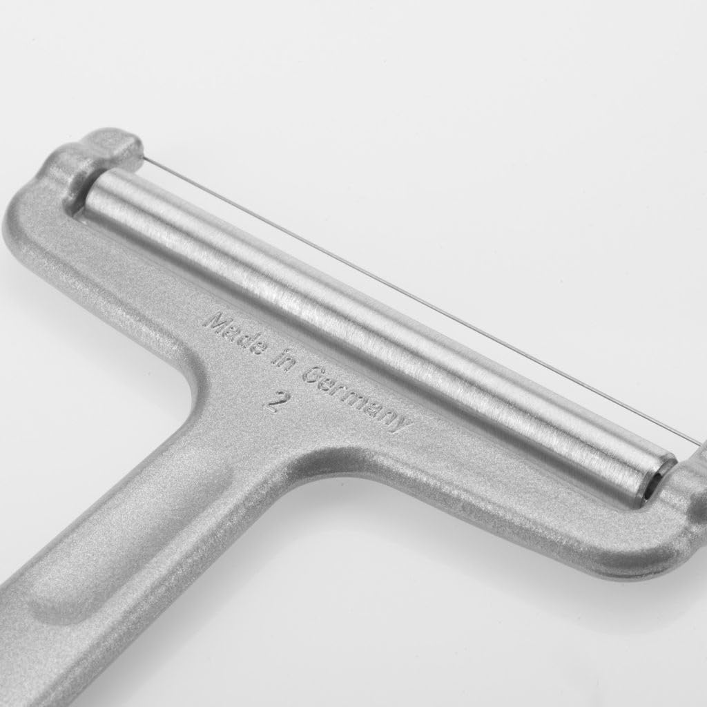 Westmark Germany Heavy Duty Stainless Steel Wire Cheese Slicer Angle Adjustable (Grey),7" x 3.9" x 0.2" -
