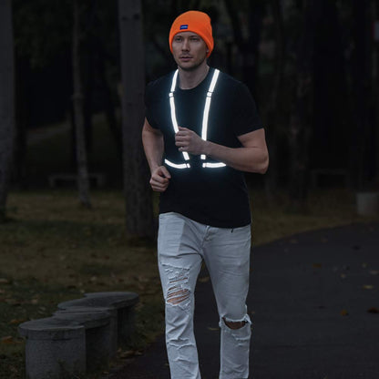 AYKRM Multiple colors optional High Visibility hi vis Reflective running safety Vest