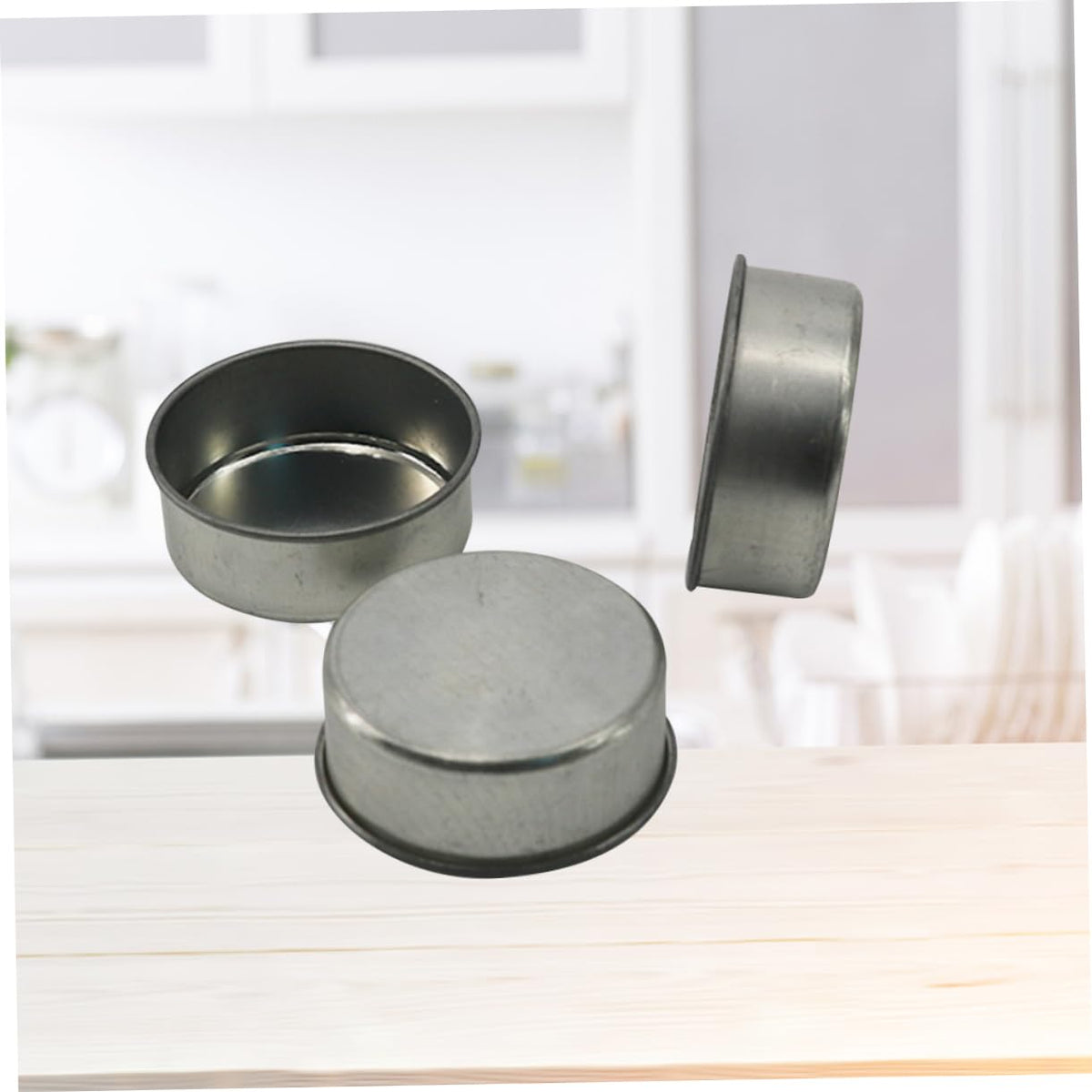 DOITOOL 10pcs Galvanized Iron Candlestick Tealight Candle Tins DIY Jars for Cosmetics