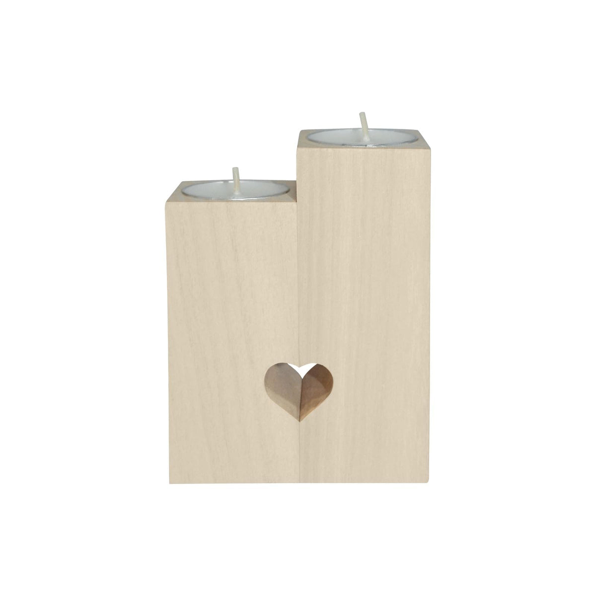 pnyoin Animal White Net Candle Holders Gift for Women Wooden Heart Candlestick Personalized Christmas Birthday Graduation Friendship Gifts Home Wedding Dinning Party Decorative