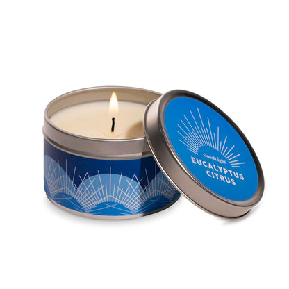 GoodLight Paraffin-Free Scented Candle in Stylish Tin (Eucalyptus Citrus, 6 oz)
