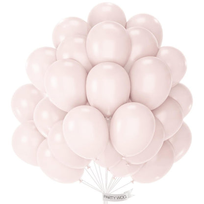 PartyWoo Beige Balloons 101pcs 12 Inch Boho Cream Ivory Neutral White Latex Balloons for Graduation Wedding Anniversary Engagement Bridal Shower Baby Shower Birthday Party Decorations White-F60