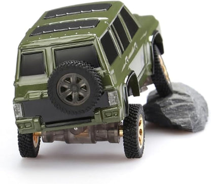 OY41-Y60 RC Rock Crawler 1/64 Scale 2.4G Full Proportional RC Electric Mini Crawler Model 15KM/H High Speed with Independent Suspension Gift for Adults - Bright Camouflage