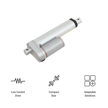 Progressive Automations 12V Mini Linear Electric Actuator - 3 inches, 35 lbs Force, Innovative Compact Design and Versatile Capabilities for Home and General Automation, Automotive, Manufacturing