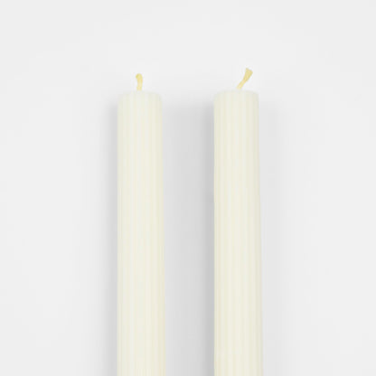 Meri Meri Tall Table Candles (Pack of 2), 10" Tall, Unscented, Long Burn Time Approx 6 hrs., Meri Meri Candles