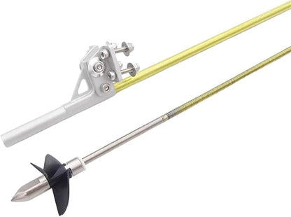 RC Boat 4mm 350mm Flexible Shaft CW CCW Drive Cable Shaft Strut Mount 36mm Propeller for RC Boat Speed Mono V Oval Catamaran(Left Hand)