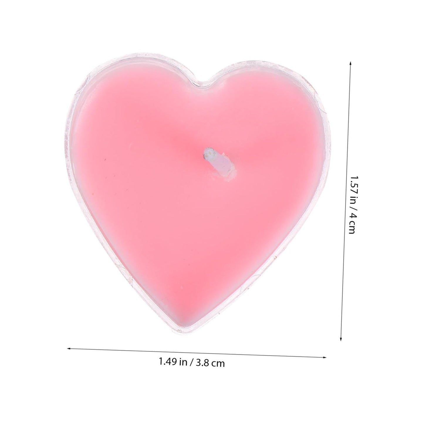 NOLITOY 9pcs Heart-Shaped Aromatherapy Candles for Valentine Day Smokeless Tealight Candles PVC Box Create Romantic Atmosphere for Proposals and Weddings