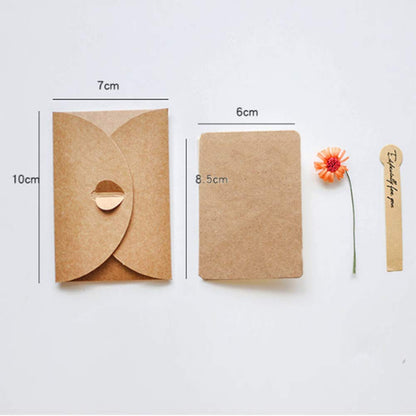 AECIH Flower Thank You Card 12 Pack All Occasion Greeting Card Handmade Invitation Card with Envelopes