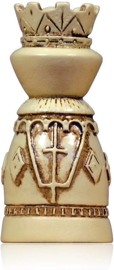 WE Games Medieval Themed Chess Set - Wooden Chess Board with Intricate Polystone Chess Pieces Chess Sets for Adults 15 in.