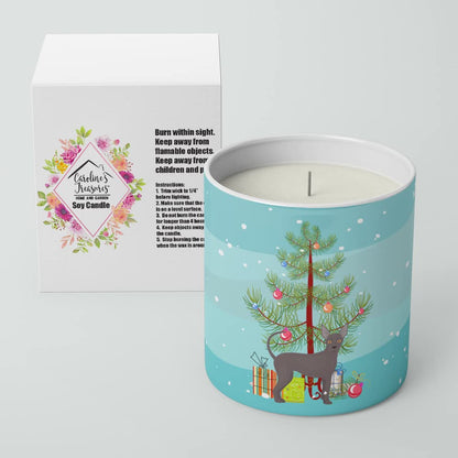Caroline's Treasures CK3438CDL Abyssinian or African Hairless Dog Christmas Tree 10 oz Decorative Soy Candle Nature Soy Wax Essential Oil Home Decor Ideal for Bedroom Kitchen Bath Office Gift, 10 oz