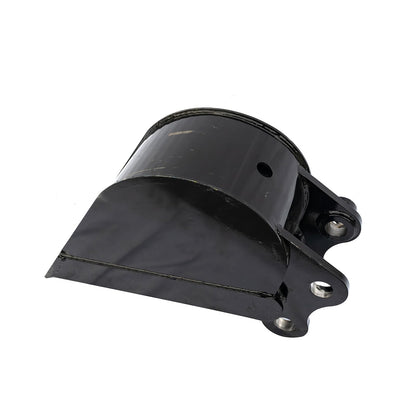 No Teeth Mini Excavator Bucket, Flat Tooth Backhoe Attachment, Small Digger Buckets, for Excavators, Span: 90MM/3.54in, Hole Diameter: 25MM/0.98in, Center Wheelbase: 90MM/3.54in (20cm/7.87in)