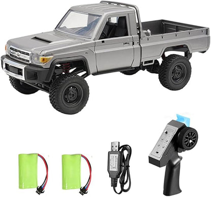 RC Truck 1/12 RC Rock Crawler MN-82 Pro 4x4 Off Road RC Pickup Truck 2.4GHz Full Proportional All Terrain Remote Control Car RTR with LED Lights and 2 Batteries for Adults
