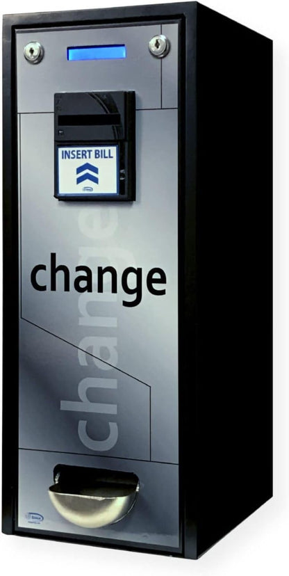 Seaga CM1250 Dollar Bill Change Machine, Large Coin Hopper 1000 Count Coin Capacity (Quarters), Capable of Dispensing Tokens 0.984 to 0.955 Inches, Reliable Rotary Delivery System, Dual Locking System