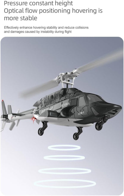 RC ERA A61 RC Helicopter with One-Key Takeoff/Landing 1/52 Scale Air-Wolf Single Rotor 2.4G 4CH Heli Aircraft Altitude Hold Optical Flow Positioning for Adults &amp Hobbyists
