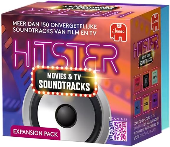 Hitster Movies &amp TV Soundtracks Expansion Set Party Game Music Game Action Game