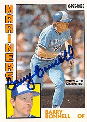 Sports Memorabilia Autograph Warehouse 248242 Barry Bonnell Autographed Baseball Card - Toronto Blue Jays Seattle Mariners 1984 O Pee Chee - No. 302
