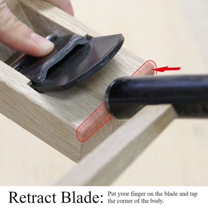 KAKURI Japanese Hand Plane 42mm for Woodworking, KANNA Block Plane Small Hand Planer Tool for Wood Chamfering and Smoothing, 5.9 x 2.1 x 1.6 inches, ECO Oak Body, Made in JAPAN