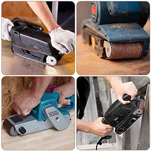 4x24 Sanding Belts for Belt Sander 4 x 24,5 Each of 40 80 120 240 Grits Aluminum Oxide Belt Sander Paper, 20 Pack