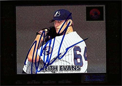Autograph Warehouse 244846 Keith Evans Autographed Baseball Card - Montreal Expos44 FT 2000 Bowman Chrome - No. 433 Rookie