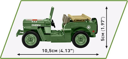 COBI Historical Collection WWII Jeep Willys MB Medical Vehicle Building Set 130 Pieces
