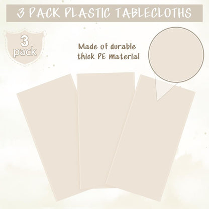 YIDAKO Rectangle Plastic sage Green Tablecloth