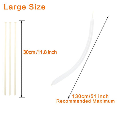 PIGETALE 100Pcs Clear 260 Balloons Transparent Long Balloons for Balloon Garland Thickening Skinny Latex Twisting Balloon for Animals Modeling Magic Clown Birthday Wedding Party Decorations