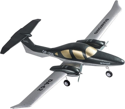 RC Plane Remote Control Airplane RTF 2 Chanel Radio Control Diamond Airpcraft for Beginners Wingspan 550mm (2 Batteries)