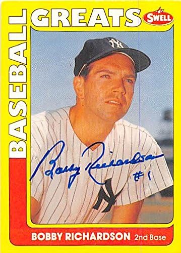 Sports Memorabilia Autograph Warehouse 302224 1990 Bobby Richardson Autographed No.75 Baseball Card - New York Yankees