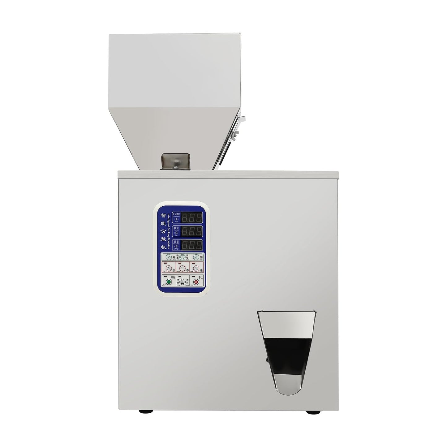 ONEUPING Automatic Particle Filling Machine 1-200g Adjustable Powder Weighing Filler Particle Dispenser, 180W Granule Filling Machine with 3 Speeds for Flour, Grain, Herb, Seed, Coffee Bean, Glitter
