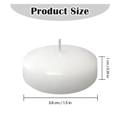 20 Pcs Floating Candles Centerpieces, 1.5 Inch Unscented Floating Candles, Warm Tealights Candles for Wedding, Night, Christmas, Valentine's Day,Home Decor and Party Decoration (White 20pcs)