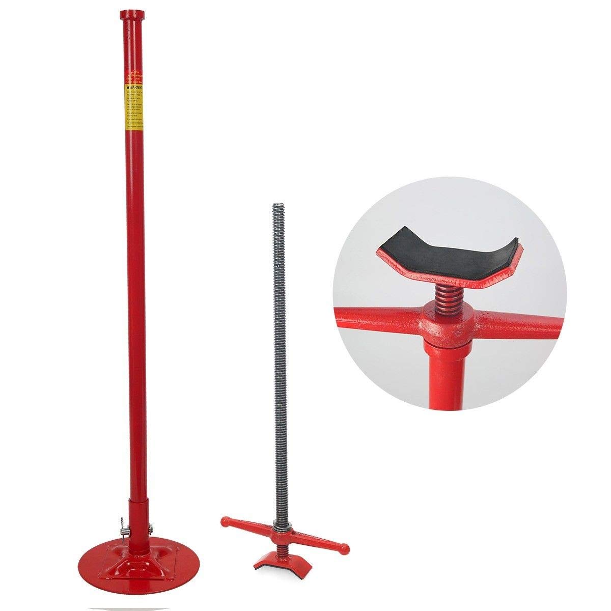 Stark USA Underhoist Support Stand 1/2 Ton Capacity Self Locking Threaded Spin Handle Lifting Adjustable Height (53.5" to 79"), 1,000 LBS Capacity