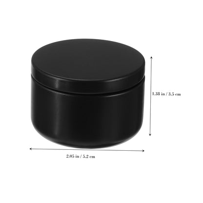 STOBOK 12pcs Candle Tins for Projects Portable Metal Candle Containers Seamless Design for Travel and Crafting for Aromatherapy and Storage