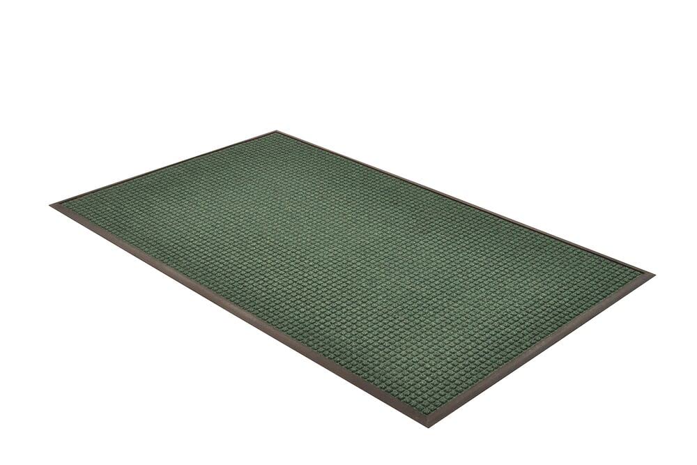 NoTrax 3'x5' Guzzler Commerical-Grade Entrance Mat, Dirt and Moisture Control, Rubber-Backed, Indoor/Outdoor, Green, 166