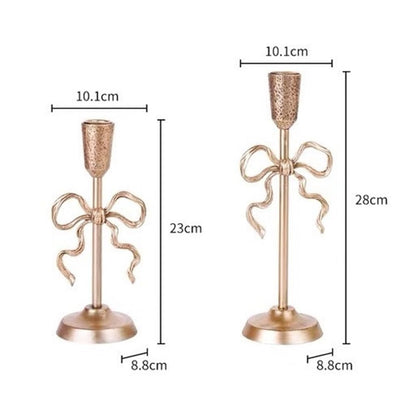 Candle Holders 2 Pcs Luxury Gold Candle Holder Ornaments, Elegant Candle Holder for Weddings, Churches, Halloween, Dining and Home Accessories Decorative Candle Holder