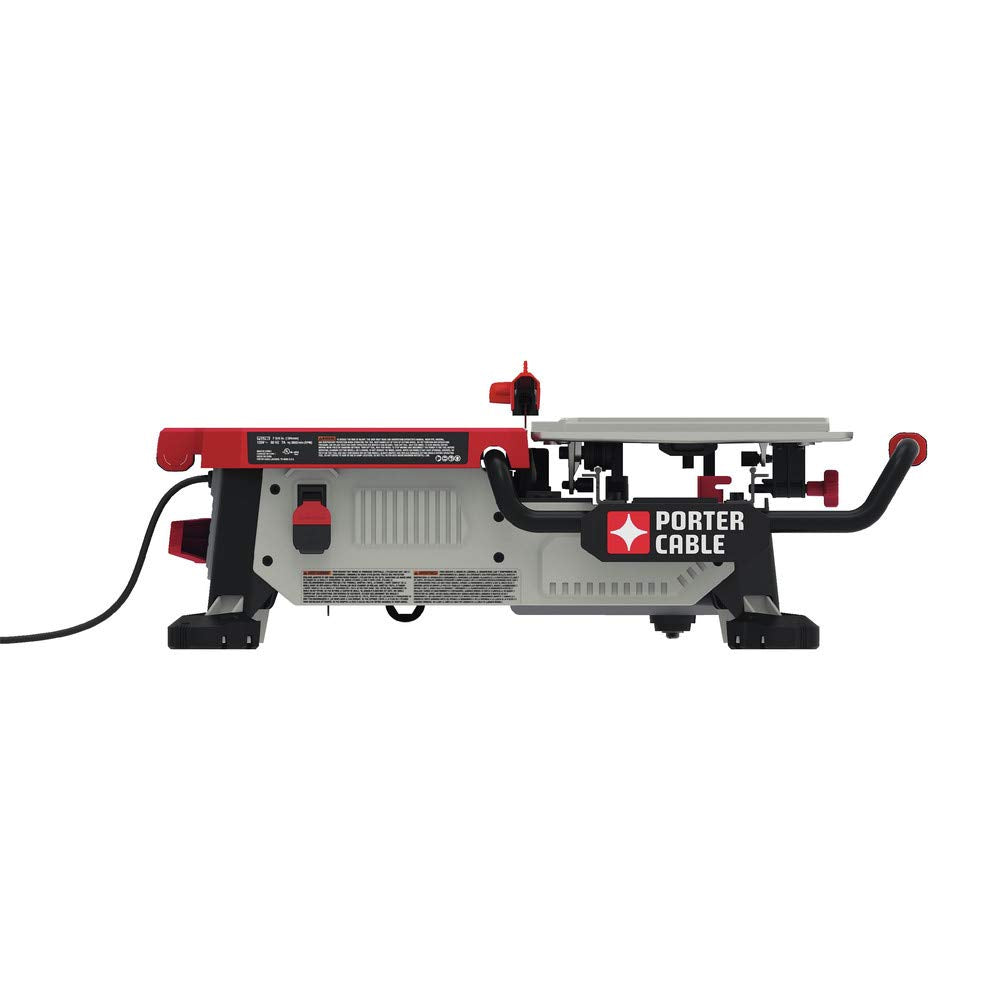 PORTER-CABLE Tile Saw, Wet Saw with 7-inch Cutting Capacity and On-Board Cutting Guide (PCE980)