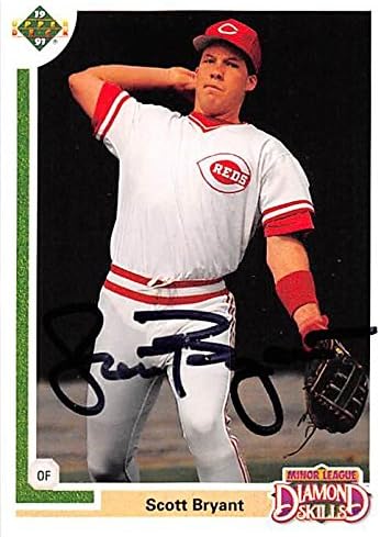 Sports Memorabilia Autograph Warehouse 247264 Scott Bryant Autographed Baseball Card - Cincinnati Reds 1991 Upper Deck - No. 5F