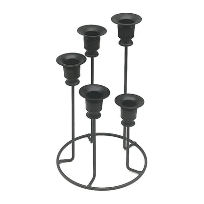 MIXIKE Candlestick Candle Holder 5 Branch Perfect for Holiday Birthday Candle Holder