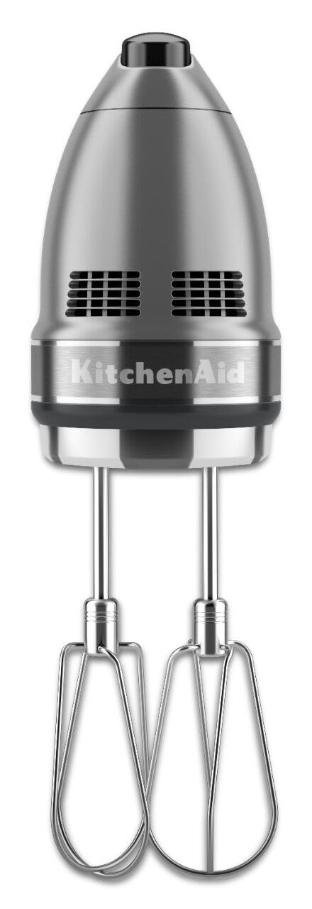 KitchenAid KSMPRA Stand Mixer Attachment Pasta Roller & Cutter, 3-Piece Set, Stainless Steel & 7-Speed Hand Mixer - KHM7210 - Contour Silver