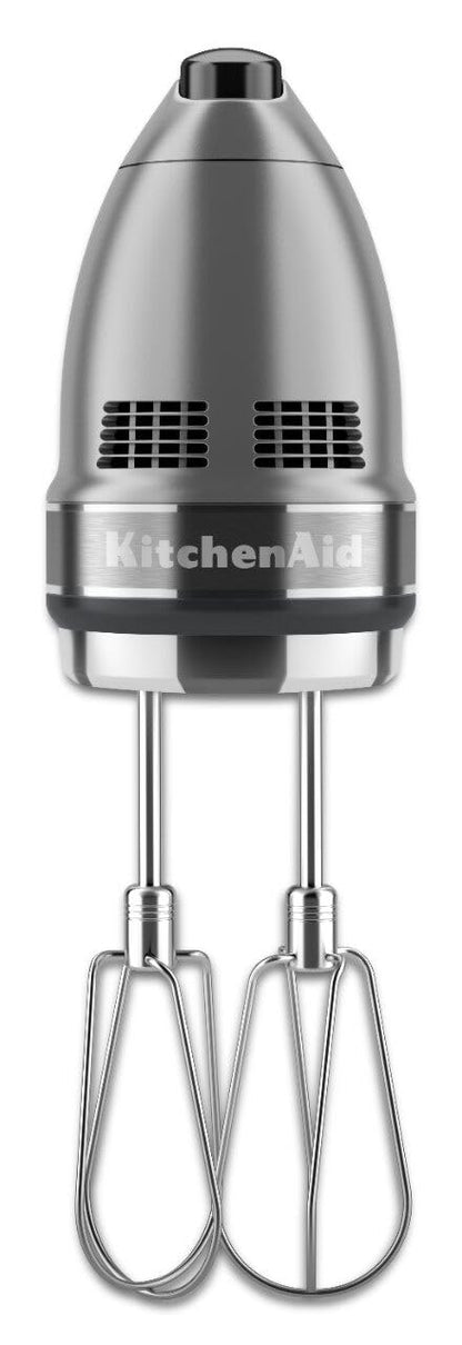 KitchenAid KSMPRA Stand Mixer Attachment Pasta Roller & Cutter, 3-Piece Set, Stainless Steel & 7-Speed Hand Mixer - KHM7210 - Contour Silver
