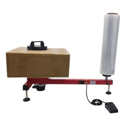 PreAsion 110V Manual/Electric Wrap-around Film Baler - 50 RPM High-Speed Packaging Machine, 110LBS Load Capacity, for E-commerce, Logistics, Storage - Dustproof, Moisture-Resistant Packaging Equipment