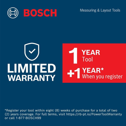 BOSCH D-TECT120 Professional Wall Scanner and Floor Radar, Multi-Material Stud Finder for Wood, Metal, and Live Wire Detection (Includes Battery and Charger)