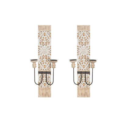 WAOCEO Candlestick Holders Hanging Candlestick Ornaments Retro Nordic Romantic Homestay Wall Candle Holder Photo Photography Background Decorations Candle Holders