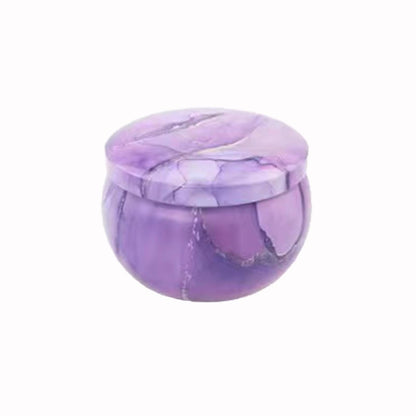 FWJUNHUYC Scented candle tin can drum metal packaging tinplate gift candy scented candle set tin box