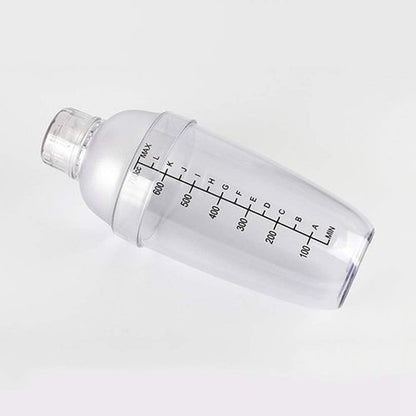 FEOOWV Cocktail Shaker - Handheld Drink Mixer for Boba Tea | Transparent 24 oz (700cc)