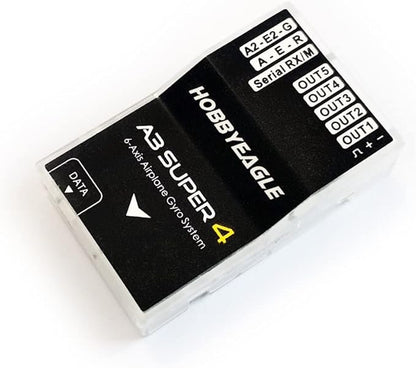 HOBBYEAGLE A3 Super 4 6-Axle Airplane Gyro Flight Controller Stabilizer RC Plane Gyro Stabilizer for RC Fixed-Wing Airplane Model Plane FPV