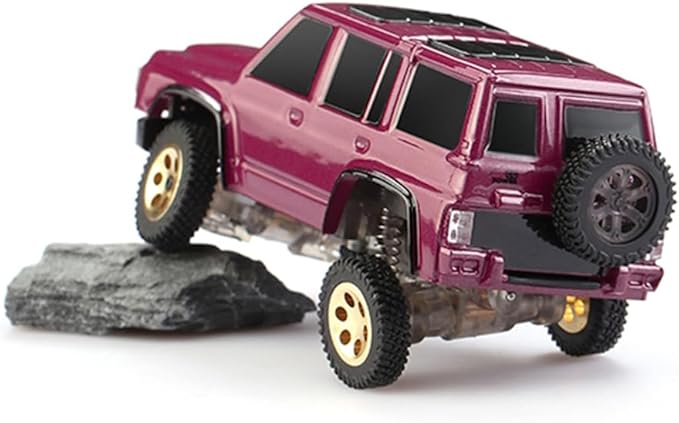 Mini RC Crawler Truck 4x4 1/64 Scale 2.5 KM/H RTR RC Car RC Rock Climbing Hobby Remote Control Car Off-Road Vehicle RC Buggy with LED Lights Ready-to-Run for Adults
