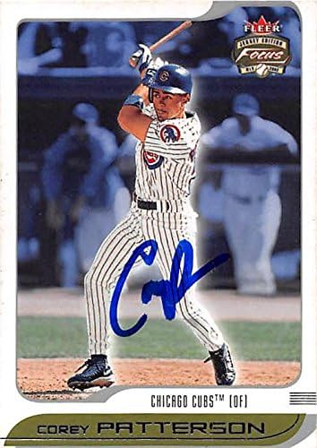 Sports Memorabilia Autograph Warehouse 248468 Corey Patterson Autographed Baseball Card - Chicago Cubs 2002 Fleer Focus - No. 141